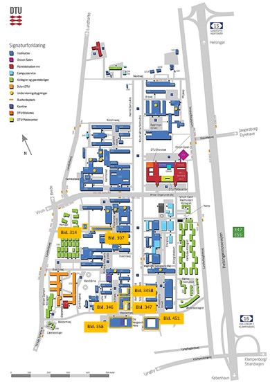 Map of DTU Nanolab